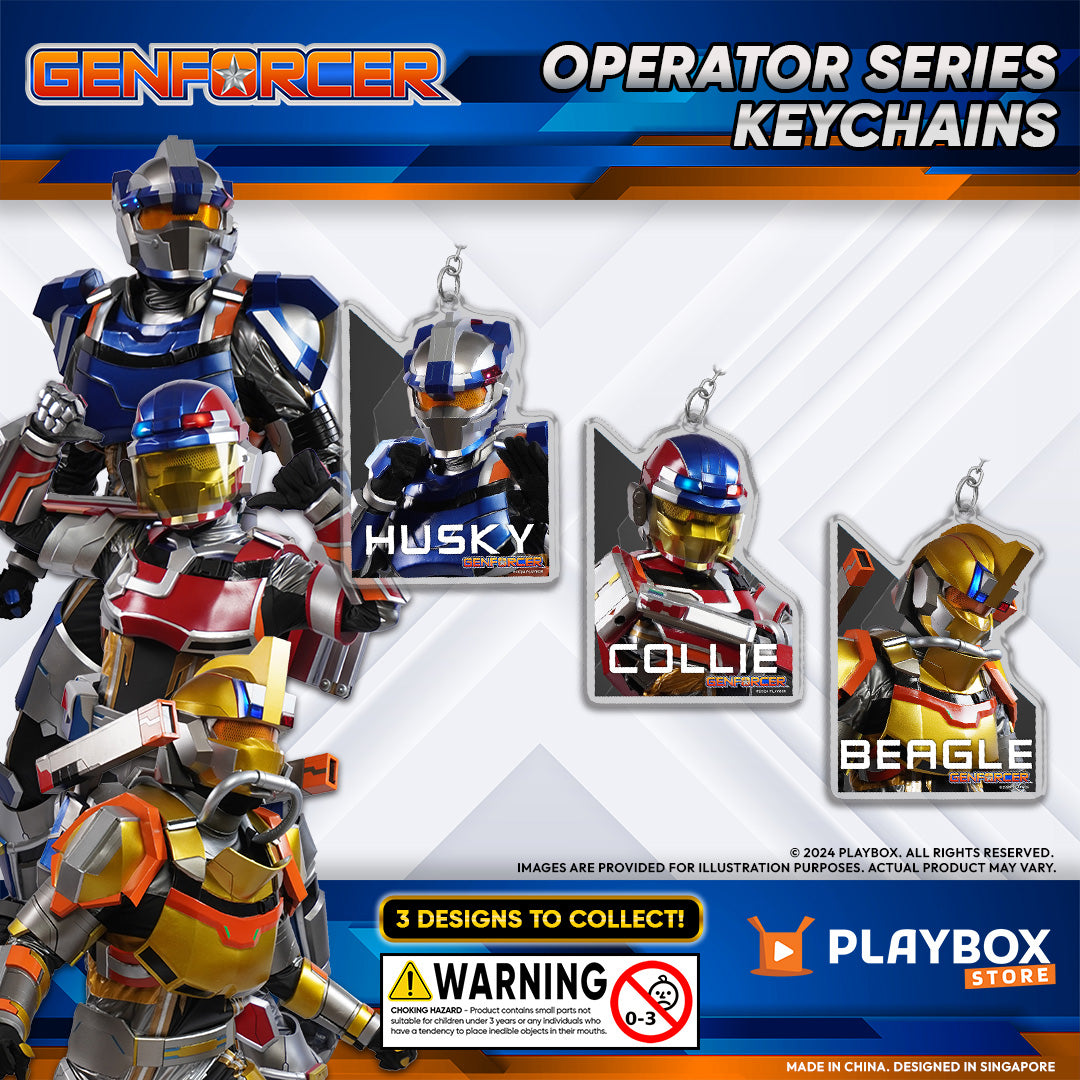Genforcer Operator Keychain Set of 3