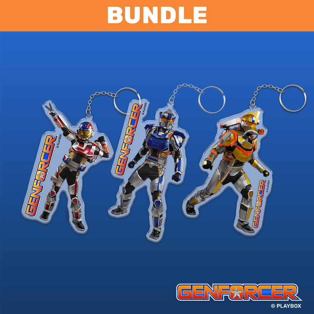 Genforcer Hero Series (Set of 3 Keychains)