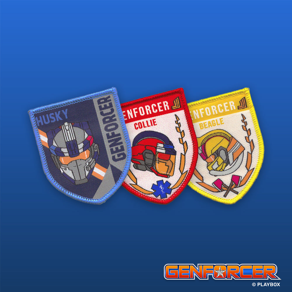 Genforcer Station Badge Woven Patch Set of 3
